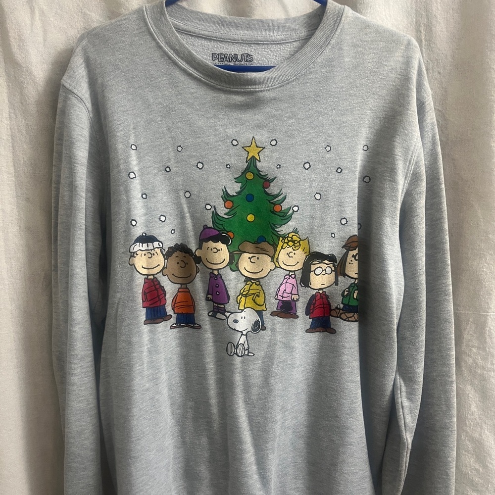 Peanuts Kids Gray Holiday Sweatshirt
